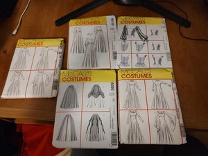 McCall Medieval Chemise gown dress costume pattern Uncut set of 5 - Picture 1 of 6