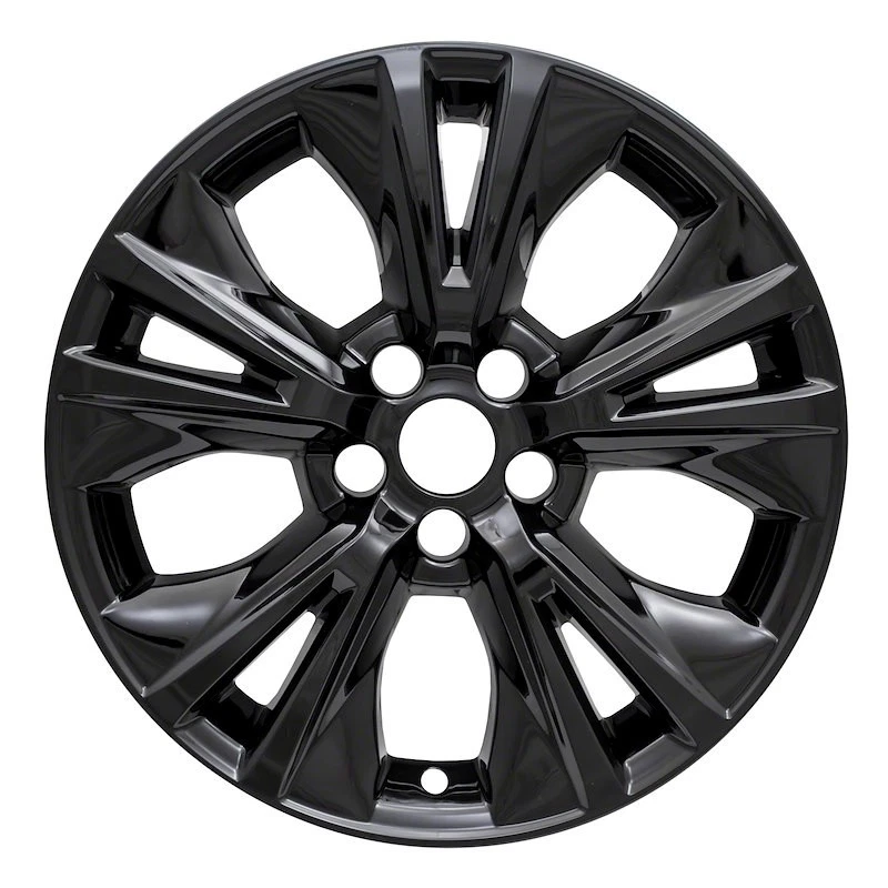 New Wheel Skins Covers Fits 2014-2019 Toyota Highlander 18 Inch; 5 Spoke Black - Image 1 of 3