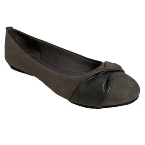 Ballerine da donna KELLY & KATIE in camoscio con bordo a punta intrecciata grigie taglia 10 - Foto 1 di 8