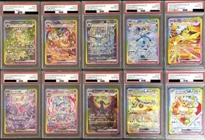 PSA 10 Terastal Festival Eevee Evolutions SAR 10 Consecutive Number Set Japanese - Picture 1 of 2