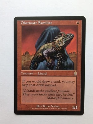 MTG Obstinate Familiar (ODY) Odyssey Regular Rare 210/350 - Image 1 of 2