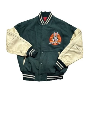 VTG Bugs Bunny Varsity Coat 50th Birthday Warner Bro’s Looney Tunes Jacket Men L - Image 1 of 4