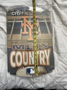 New Sealed New York Mets Country 11x17 Wood Sign Wincraft MLB 2009 NYM BRAND - Picture 1 of 6