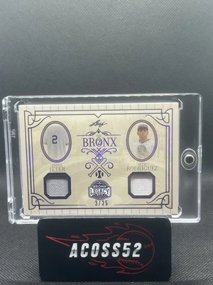 Camiseta deportiva Leaf A Bronx Legacy Derek Jeter y Alex Rodríguez 2025 reliquia 3/25 Foto 1 de 2