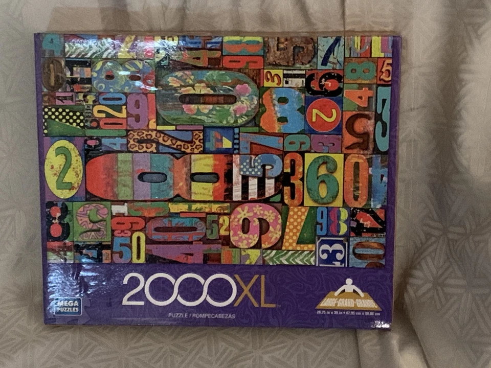 Vintage Numbers: 2000 XL Piece Jigsaw Puzzle - Factory Sealed - Image 1 of 4