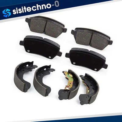 Pastillas de freno delanteras zapatas de freno traseras para Nissan Micra 2005 2006 2007 1,4 L Foto 1 de 4