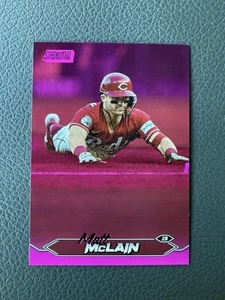 2024 Topps Stadium Club Matt McLain #37 Pink Foil Parallel Cincinnati Reds - Bild 1 von 2