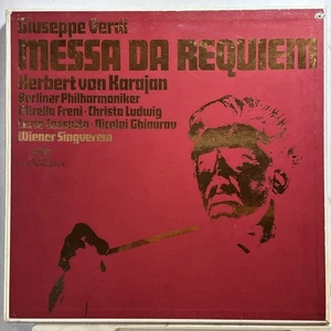 Verdi MESSA DA REQUIEM Karajan DEUTSCHE GRAMMOPHON 2-LP - Picture 1 of 4