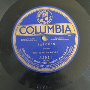 NORA BAYES w-Orchestra Record 10" 78rpm VG-WITHOUT YOU/PATCHES - Imagen 1 de 5