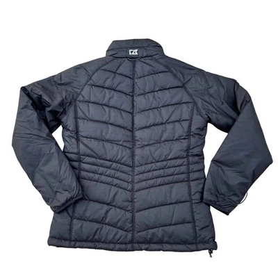 NWT - Cutter & Buck Black, Packable winter puffer, Barlow Pass coat, size Med - Image 1 of 4