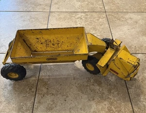 Charles WM Doepke Model Toys camion trasportatore terra scarico fondo lana vintage - Foto 1 di 9