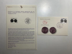 2020 Bollettino Illustrativo + Busta FDC Tetradramma di Gela - Picture 1 of 2