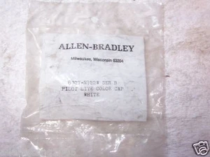 NEW ALLEN BRADLEY 800T-N122W PILOT CAP WHITE - Picture 1 of 2
