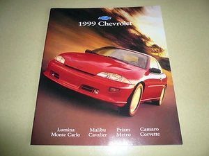 Chevrolet Malibu Cavalier 1999 Lumina Montecarlo Camaro Corvette folleto de ventas - Imagen 1 de 2