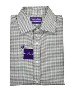 Camisa de Vestir Ralph Lauren Etiqueta Púrpura Fácil Cuidado A Cuadros Nueva $450 - Imagen 1 de 2