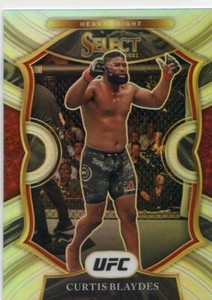 2021 PANINI SELECT UFC SILVER PRIZM CURTIS BLAYDES NO. 60