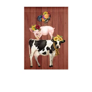 "Bandera de jardín Fall Farm Stack 14L9972 de lino perenne 12,5"" x 18""" - Imagen 1 de 1