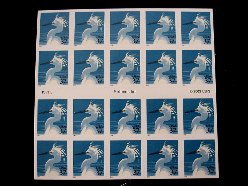 US - SCOTT# 3830 De - BOOKLET PANE 20 - P#33333 - MNH - CAT VAL $110.00 - Image 1 of 2