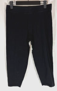 Victoria’s Secret PINK Black Cropped Leggings – Women’s Size L - Picture 1 of 3