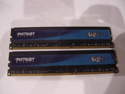 COMPUTER MEMORY - PATRIOT G2 DDR3 1600MHz 1.65V 8GB(2x4GB) PGD38G1600ELK - Image 1 of 4