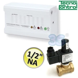 Kit rilievo fughe gas metano SE230KM + elettrovalvola 1/2 NA - Tecnocontrol