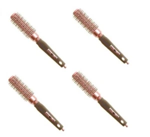 Head Jog No. 76 Ceramic Ionic Pink Radial Hair Brush 25mm Pack of 4 - Picture 1 of 2