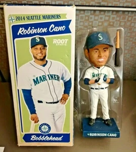 Robinson Cano Bobblehead Seattle Mariners At Bat Pose 2014 Root Sports Bobble - Picture 1 of 7