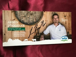 Autogramm ARMIN ZÖGGELER-Rennrodeln ITALIEN-Südtirol-Olympia Gold 2002/2006-AK - Bild 1 von 2
