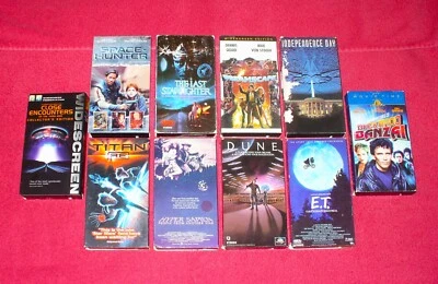DUNE BUCKAROO BANZAI SCI-FI VHS CLOSE ENCOUNTERS DREAMSCAPE E.T. KIDS ADULTS 10c - Image 1 of 4