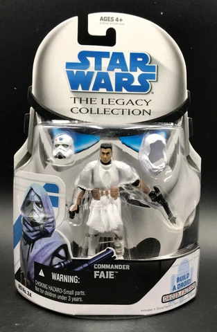 Star Wars Legacy #BD24 CLONE COMMANDER FAIE Hasbro 2008 Build-A-Droid NOC New Cover