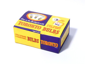 Vintage Original TORONTO BULBS Box of 12 for Cycle Dynamo & Radio Panel LEEDS