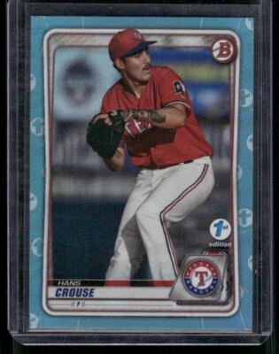 2020 Bowman Draft 1st Edition #BD-6 Hans Crouse Sky Blue - Image 1 of 2