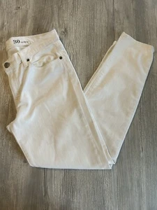 J Crew Jeans Womens Tag=30 Measures 31x28”Toothpick White Ankle Cut Stretchy - Picture 1 of 11