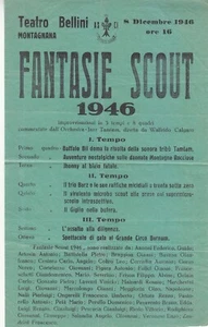 4-110) MONTAGNANA PADOVA, SCOUTISMO, ASCI, FANTASIE SCOUT 1946. - Imagen 1 de 2