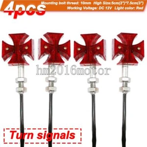 4pcs 2\" aluminum& plastic Mini Lights For Yamaha VStar XVS 650 1100 1300 - Picture 1 of 7