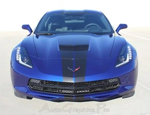 C7 RALLY Racing Stripes Vinyl Graphics 3M Pro Decals 2014-2019 Chevy Corvette - Picture 1 of 10