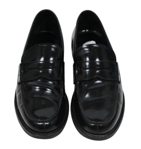 Zapatos mocasines Prada Penny para hombre talla US9.5 UK8.5 de cuero negro sin cordones - Imagen 1 de 12