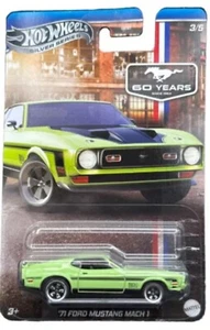 Hot Wheels Silver Series 3/5 Green '71 Ford Mustang Mach 1 60 Years Since 1964 ! - Picture 1 of 2