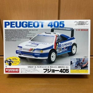 Coche de radiocontrol Kyosho Peugeot 405 escala 1/10 4x4 rally motor OS MAX-10FP-B, sin usar - Imagen 1 de 8