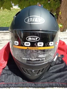 BILT Techno 2.0 Evolution Bluetooth Intercom Matte Black Modular Helmet XXL - Picture 1 of 12