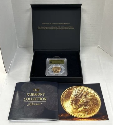 1915 $10 Gold Indian PCGS MS63+ Fairmont Collection Hoard Foil Label Box/Papers - Image 1 of 4