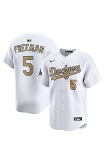 Nike Dodgers Freedie Freeman 2025 Gold Collection Limited Jersey Men's Large NWT - Picture 1 of 12