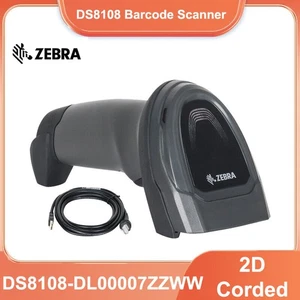 Zebra DS8108-DL00007ZZWW 2D Wired Handheld Barcode Scanner Reader w/ USB Cable - Picture 1 of 9