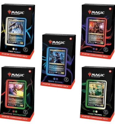 Magic the Gathering Starter Commander Deck Bundle - Inklusive Alle 5 Decks MTG NEU - Bild 1 von 4
