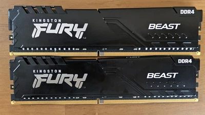 Kingston FURY Beast 64GB (2 x 32GB) PC RAM DDR4 CL16 Desktop Memory Kit - Image 1 of 3