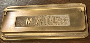 Vintage Messing Brief Briefkasten Postfach American Device Co Neu in OVP - Bild 1 von 12