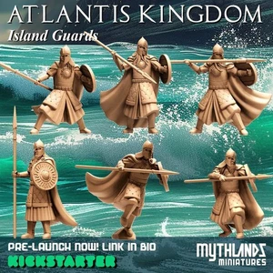 6x Resina 28mm Island Guard of Atlantis Kingdom. Numenor.El Señor de los Anillos MESBG. - Imagen 1 de 1
