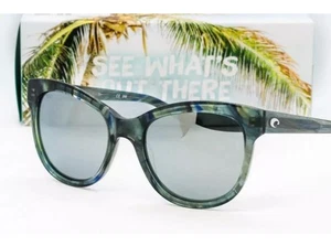 Gafas de sol COSTA DEL MAR BIMINI Brillantes Ocean Current/Plata Espejo Vidrio 580G - Imagen 1 de 6