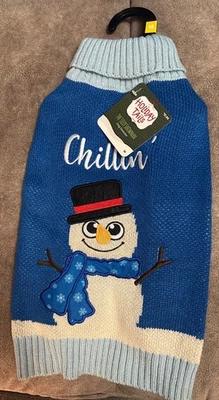 Holiday Tails The Silly Snowman Dog Sweater, M - Image 1 of 4