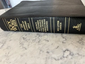 Key Word Study Bible (1977, Book, Red Letter Edition, NASB, Genuine Leather) - Picture 1 of 5